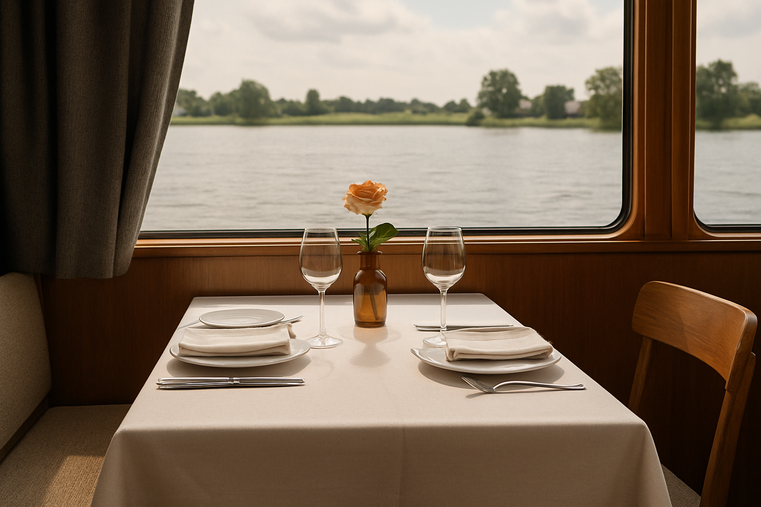 Foto bij Private dining aan boord: zo combineer je privacy met uitzicht op de grachten